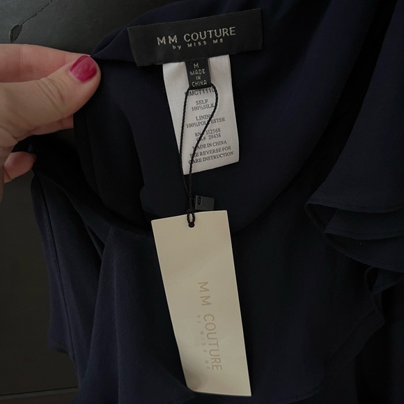 MM Couture one shoulder blouse - Picture 3 of 5